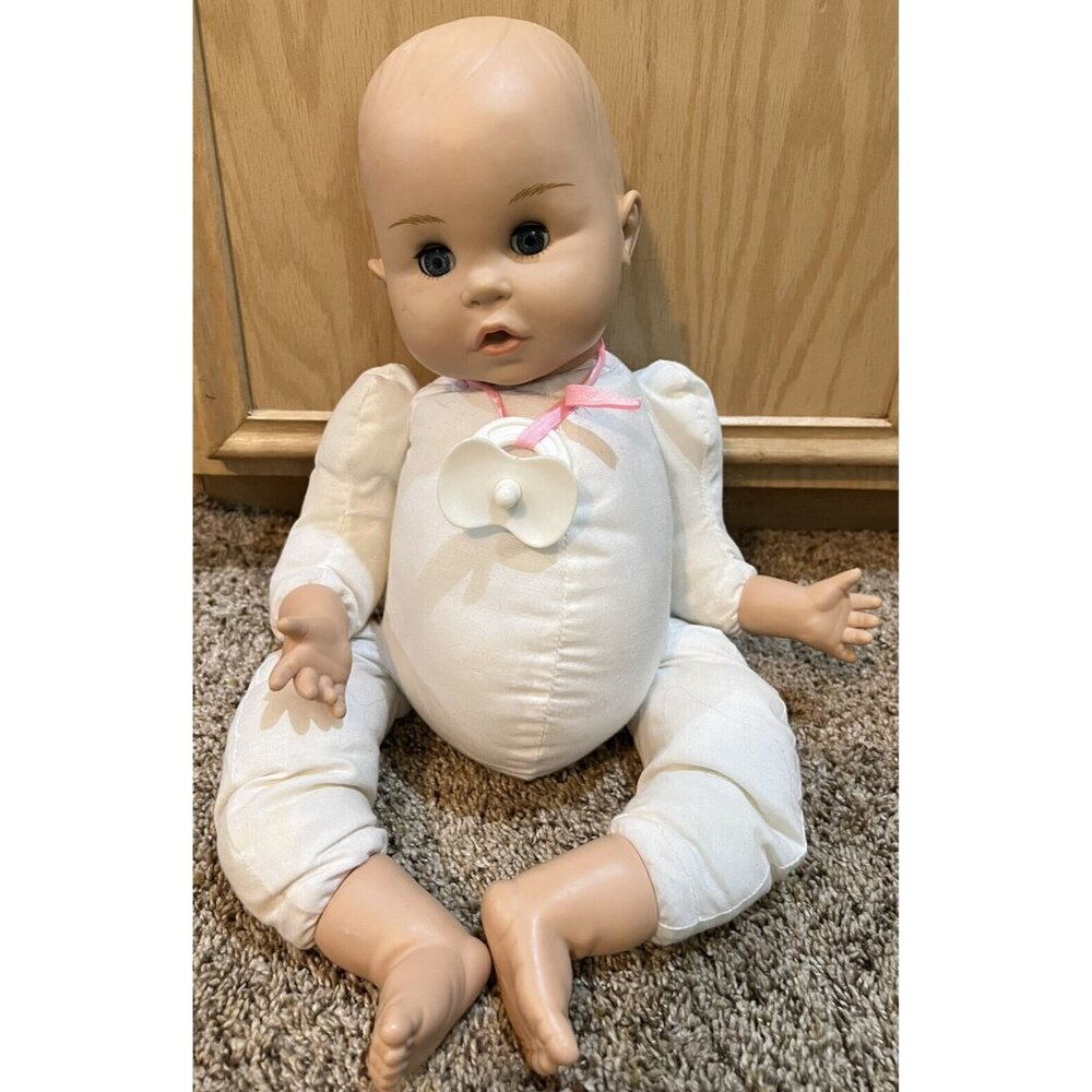 Kacha International Baby Doll Weighted Cloth Body Blue Eyes 16"
